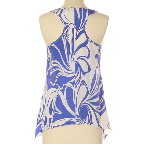 Lilly Pulitzer Sleeveless 100% Silk Blouse Cami Top Purple and White XS - Picture 2 of 5